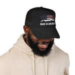 Classic C3 Style Made In America Foam Trucker Hat Vintage Muscle Car Flag Snapback Cap