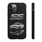 White SS Camaro reflection phone case | Car muscle car phone case