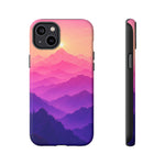 Pastel Mountain Haze Vaporwave Art Tough Phone Case