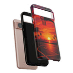 Basketball Court Sunset Phone Case | Tough Phone Case