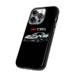 Silver C6 Z06 Phone Case for Chevy Fans, Tough Cover