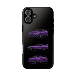 MK4 Supra Phone Case Purple, Three-View Vector Cover