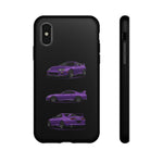 MK4 Supra Phone Case Purple, Three-View Vector Cover