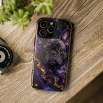 French Bulldog Galaxy Marble Art Tough Phone Case