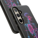 Neon Anatomical Skeleton Phone Case | Internal Displacement Art