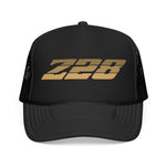 Z28 Gold Logo Foam Trucker Hat – Retro Camaro Snapback Mesh Cap Classic Muscle Car Style