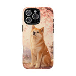 Akita Cherry Blossom Phone Case Sakura Dog Lover Gift