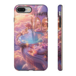 Floating Pool Deck Phone Case, Pastel Cloud 3D Render Cover