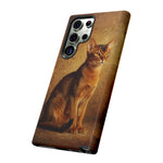 Abyssinian Warm Ticked Portrait Art Tough Phone Case