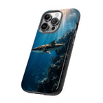 Cobia Reef Phone Case, Shaft of Light Ocean Fishing Tough Cover