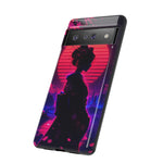 Neon Geisha Silhouette Phone Case | Tough Cover