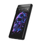 Holographic Skull Phone Case, Shattered Glass Iridescent Cover