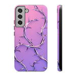 Chrome Thorn Vine Phone Case Vaporwave Tough Cover