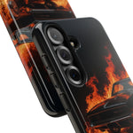 Black Charger Classic Muscle Flames Tough Phone Case Cover Gift