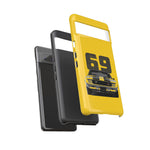 1969 Camaro Z28 Yellow Front View Muscle Car Tough Phone Case