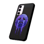 Glitch Sad Face Phone Case, Anime Melt Static Tough Cover