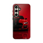 Red Mustang Art Phone Case, GT500 American Muscle Car Tough Cover