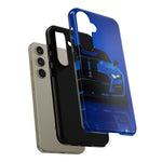 Blue Mustang Art Phone Case, GT500 American Muscle Car Tough Cover for Men