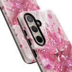Pink Glitter Star Tough Case | Sparkle Phone Case