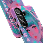 Neon Cyber Geisha phone case | Tough Case