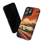 Retro Sunset Countach phone case | Sports car tough cover