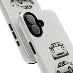 1989 Miata White Triple View Roadster Tough Phone Case Cover