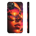 Sunset Reflection Sunglasses Retrowave 80s phone case