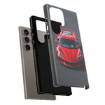 Red C8 Z06 Track Wing Tough Phone Case Cover Gift Art