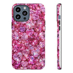 Pink Heart Gem Pattern phone case | Tough Case