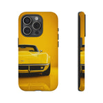 Yellow Corvette Phone Case, C3 Stingray Classic Sports Cover, Gift