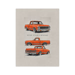 C10 Cheyenne Classic Truck Throw Blanket | Vintage Chevy Pickup Design