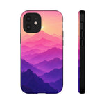 Pastel Mountain Haze Vaporwave Art Tough Phone Case