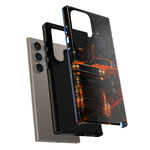 Challenger RT Phone Case, Rainy City Night Muscle Car Tough Cover