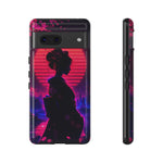 Neon Geisha Silhouette Phone Case | Tough Cover