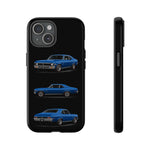 Nova SS Phone Case Blue, Three-View Vector Tough Cover