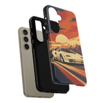 Retro Sunset Countach phone case | Sports car tough cover