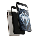 Siberian Husky Geometric Diamond Art Tough Phone Case
