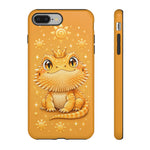 Bearded Dragon Kawaii Crown Art Tough Phone Case