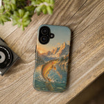 Leaping Golden Trout Lake Scene phone case | Tough Cover