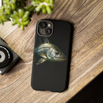 Snook Fishing Phone Case, Saltwater Portrait Black Cover, Gift