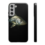 Snook Fishing Phone Case, Saltwater Portrait Black Cover, Gift