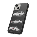 R32 Skyline Phone Case White, Three-View Vector Cover, Gift GTR Fans