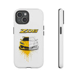 Z06 Corvette Phone Case, Yellow Sketch Reveal Chrome Cover
