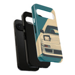 S13 Teal White Pop-up Tough Phone Case for JDM Fans
