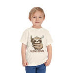 Slow Down Cute Sloth Toddler Boys Girls T-Shirt Baby Shower Gift