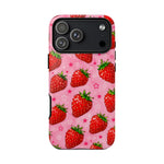 Retro Strawberry Y2K Art Tough Phone Case