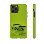Green Cuda Muscle Car phone case for Gear Heads