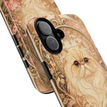 Persian Cat Floral Art Nouveau Tough Phone Case