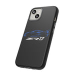 Blue C8 ZR1 Phone Case for Supercar Enthusiasts