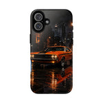 Challenger RT Phone Case, Rainy City Night Muscle Car Tough Cover